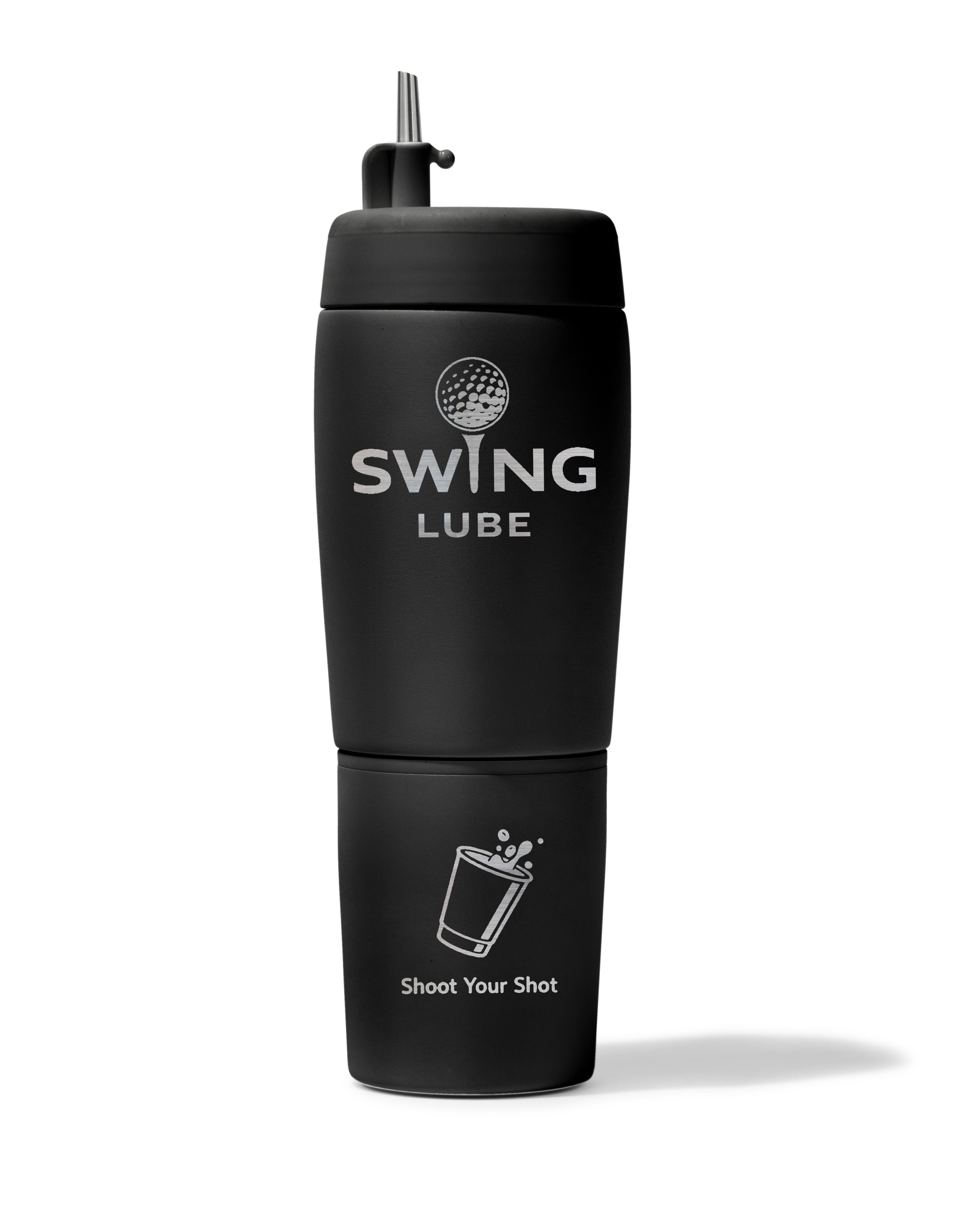 Golfers' Best Friend, Swing Lube Engraved Flask - Pour Caddy