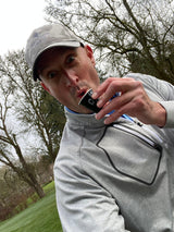 BRIAN FROM VANCOUVER, WA ENJOYING HIS POUR CADDY ON THE GOLF COURSE!