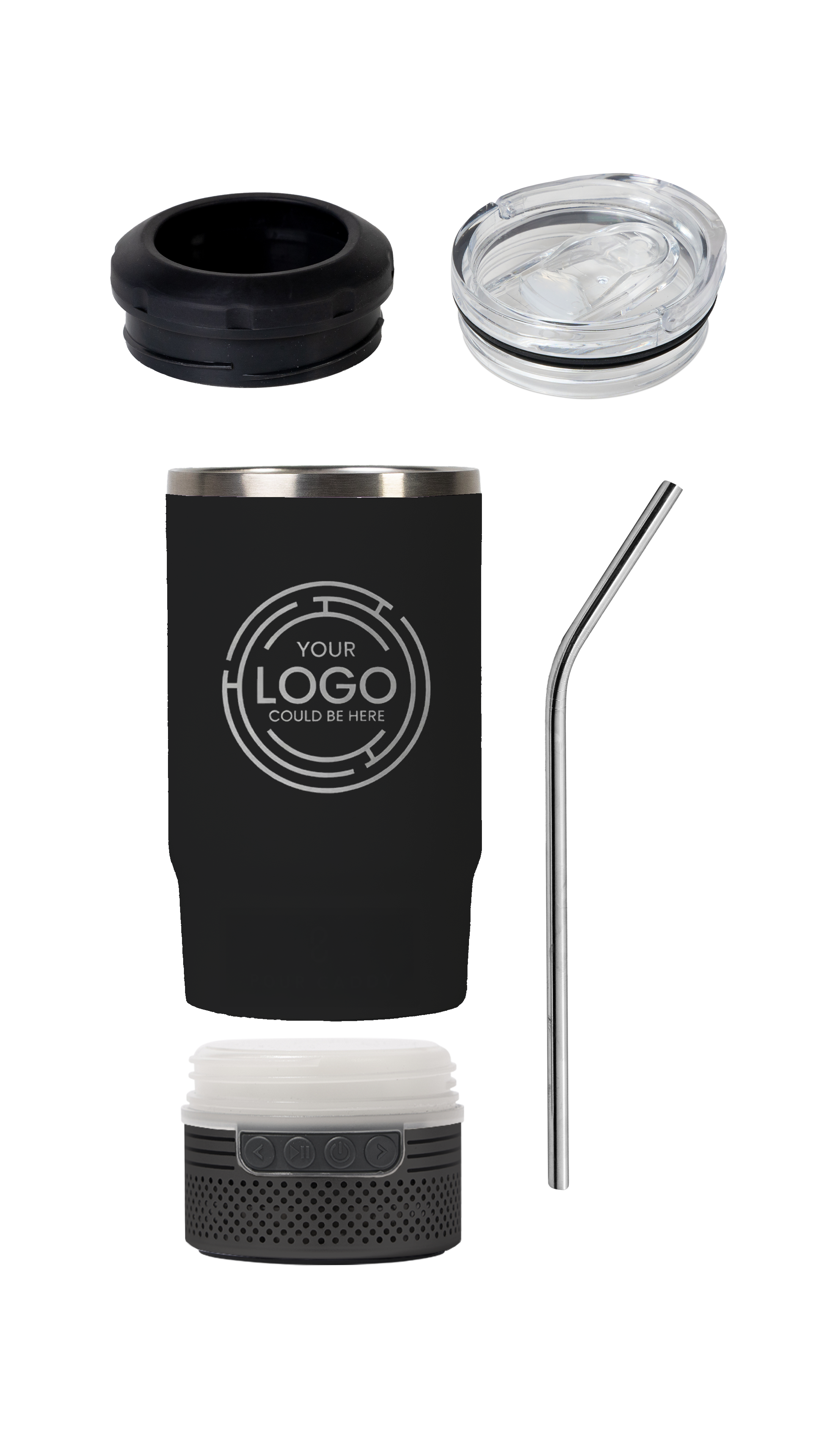 CHILL & BREW 14 OZ. SPEAKER TUMBLER CUSTOM
