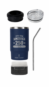 CHILL & BREW 14 OZ. SPEAKER TUMBLER AMERICA 250