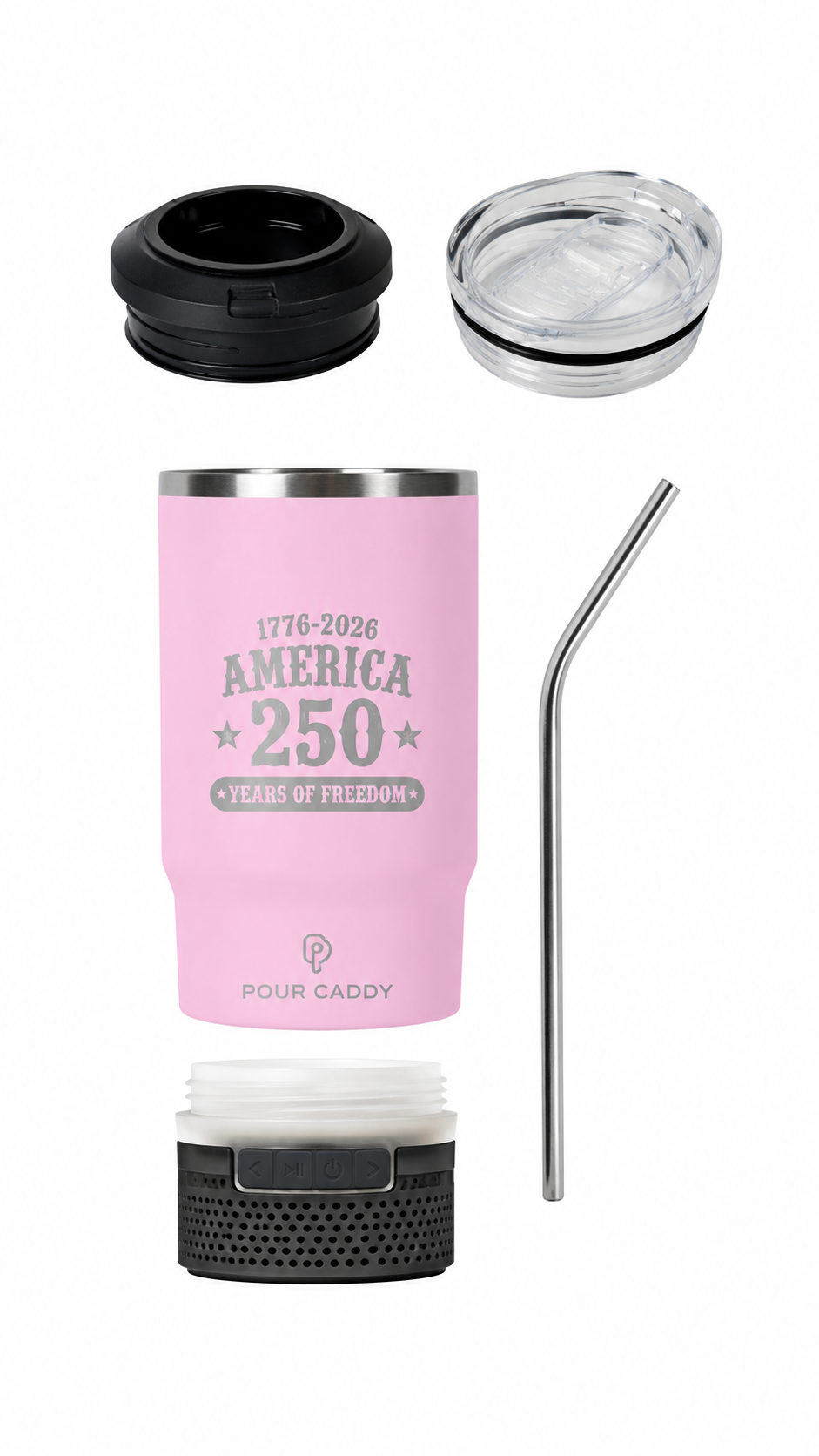 CHILL & BREW 14 OZ. SPEAKER TUMBLER AMERICA 250