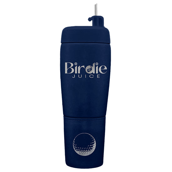 Birdie Juice Stainless Steel Golf Flask with Shot Cups