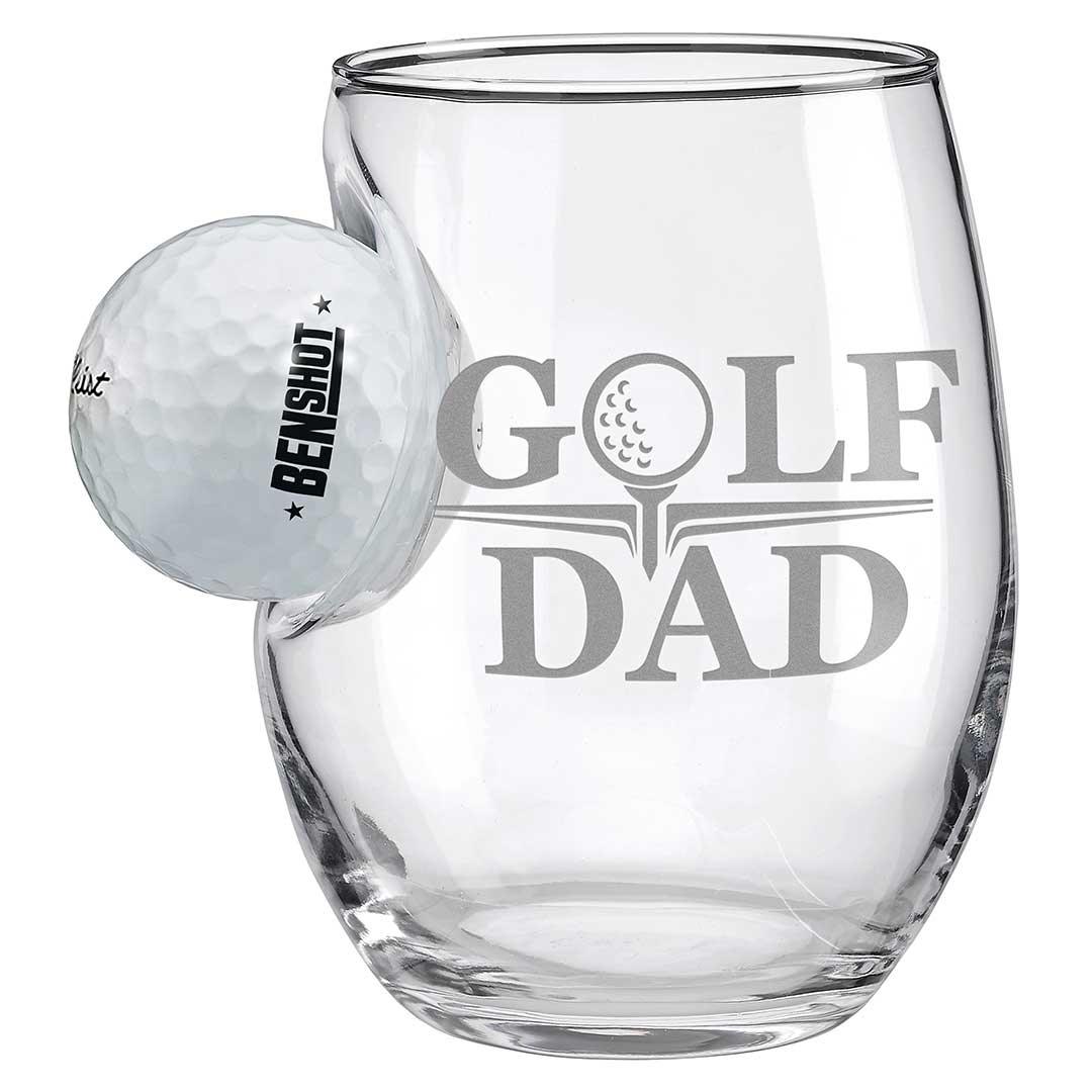 Golf Ball Glasses for Dad