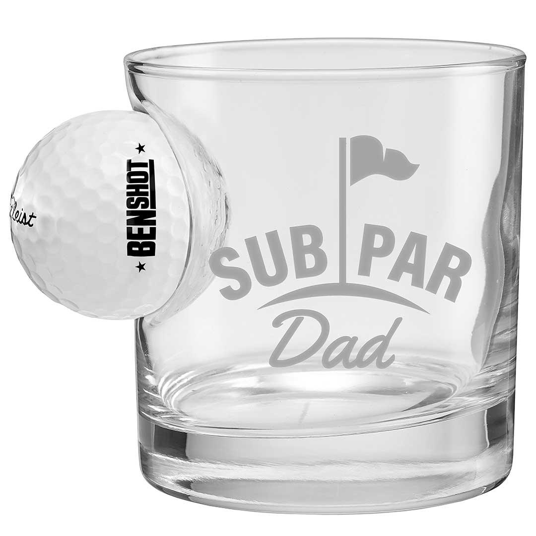 Golf Ball Glasses for Dad