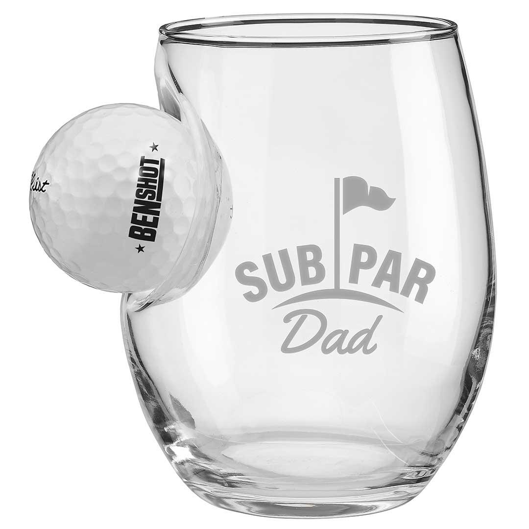 Golf Ball Glasses for Dad